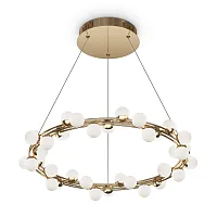 Люстра подвесная LED Tessara MOD081PL-L50G3K Maytoni белая на 1 лампу, основание золотое в стиле современный Люстра подвесная LED Tessara MOD081PL-L50G3K Maytoni белая на 1 лампу, основание золотое в стиле современный